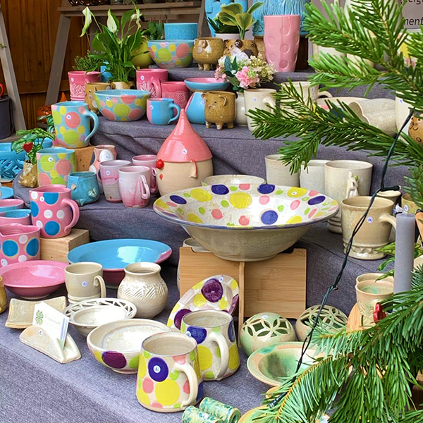 Keramik auf dem Markt